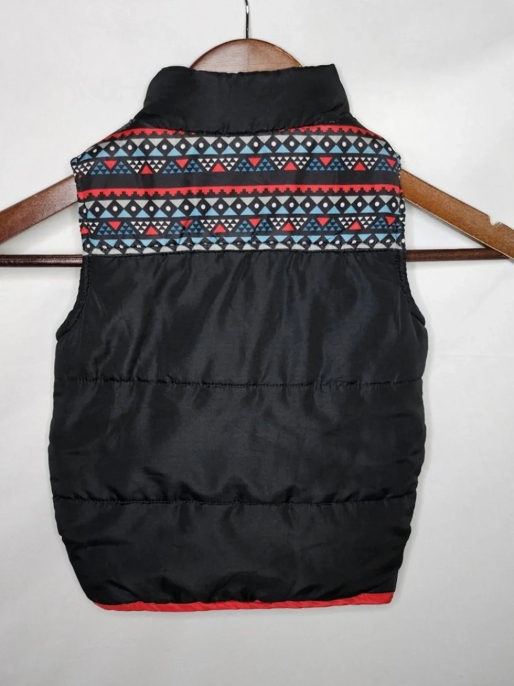 Baby Boy Coogi Australia Black Sleeveless Puffer Vest Full Zip Snowflakes Sz 18M